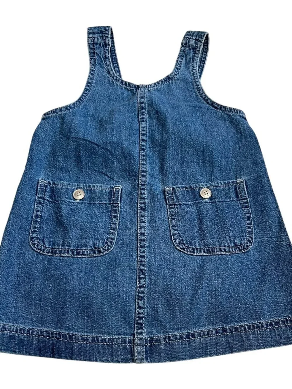 Gap Baby denim dress overalls style sleeveless 2 year old baby